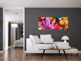 Tablou - frunze de toamnă (120x50 cm)