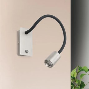 Veioză LED flexibilă de perete Orion WA 2-1342 KURT LED/5W/230V argintiu