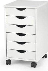 Comoda SIMON 2, alb, PAL/plastic, 37x41x63 cm