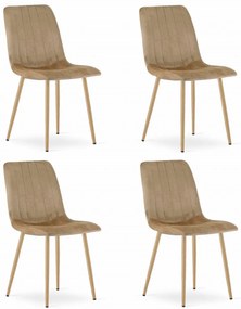 OFERTA Scaun de catifea maro LAVA calitatea a II-a