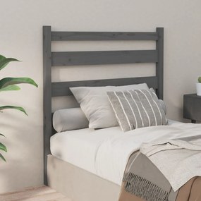 vidaXL Tăblie de pat, gri, 96x4x100 cm, lemn masiv de pin