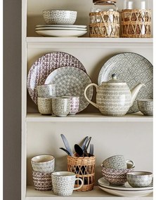 Set de 4 farfurii din gresie ceramică Bloomingville Karine, ø 25 cm