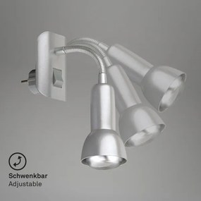 Corp de iluminat pentru priză Briloner 2739-014P 1xE14/25W/230V