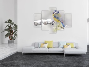 Tablou - Tit albastru în pădure (150x105 cm)