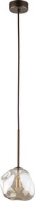 Brilagi - Lustră suspendată pe cablu VULCANO 1xG9/8W/230V, diam. 15 cm, bronz/bej fumuriu