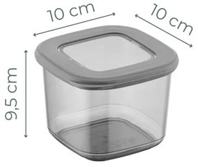 Set 3 cutii depozitare , UnicUtil, Spacious Versatile, Antracit