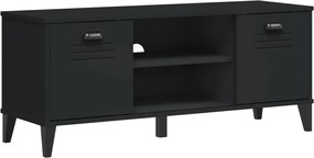 vidaXL Bancă de pantofi „VIKEN”, negru, 106x35x45 cm, lemn prelucrat