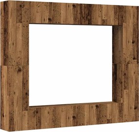 vidaXL Set dulap TV 8 piese montat pe perete lemn vechi lemn prelucrat