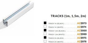 Sina trifazata neagra TRACK 1,5m AZ3000