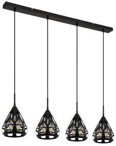 Lustră pe cablu Globo 15889-4H HASSAN 4xE27/40W/230V