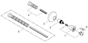 GROHE 19809001 - Cap superior pentru ventil incastrat COSTA L, crom lucios