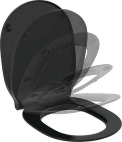 Capac wc slim softclose Ideal Standard Connect Air negru mat