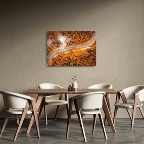 Tablou pe sticlă - Strada montană (70x50 cm)