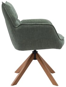 Set de scaune de sufragerie verde 2 buc. tapițat Marilla – Unique Furniture