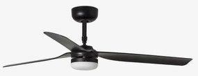 Lustra cu Ventilator si telecomanda PUNT M LED negru
