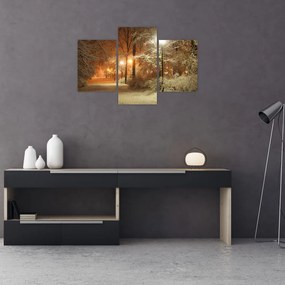 Tablou - Parcul înzăpezit (90x60 cm)