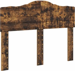 vidaXL Tăblie cap Stejar fumuriu 120 cm Lemn compozit