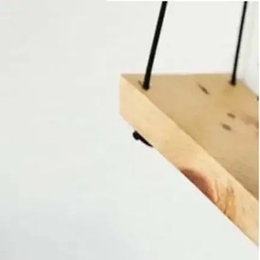 Raft de perete lemn,seria wood Homs 30 x 9 cm,700006