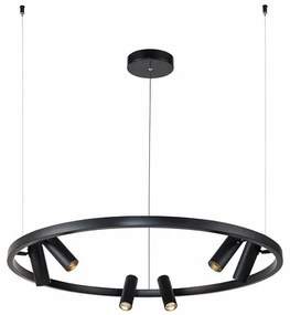 Lustra LED cu spoturi directionabile Satellite neagra