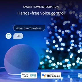 Stea LED RGB dimabilă de Crăciun Twinkly TWTT030SPP-GUSB 76xLED USB Wi-Fi