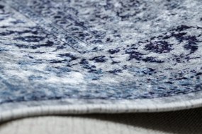 MIRO 51822.812 covor lavabil Rozetă, cadru anti-alunecare - albastru inchis