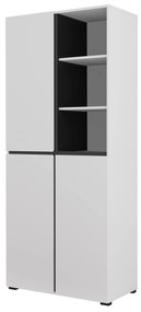 Dulap cu rafturi Crossroad H W88 (alb + negru). 1118186