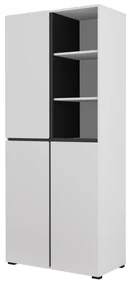 Dulap cu rafturi Crossroad H W88 (alb + negru). 1118186