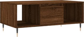 vidaXL Măsuță de cafea, stejar maro, 90x50x36,5 cm, lemn prelucrat