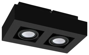 Eglo 31063 - Spot LED MENDOZA, 2 x LED, 4,7 W, 230 V, 3000 K, negru