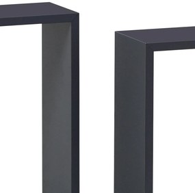 Set 3 rafturi de perete Parto (gri mat). 1121155
