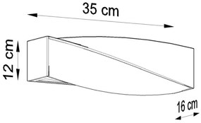Aplică perete SIGMA MINI 1xE27/60W/230V alb