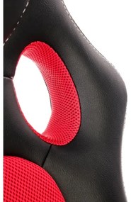 Scaun de birou KENU, negru/roșu