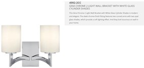 Aplica de perete design modern Gina 4992-2CC SRT
