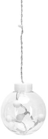 Aigostar - Ghirlandă LED de exterior pentru Crăciun, 120 LED, 6 W, 230 V, 8 moduri, 3 x 0,6 m, IP44, alb cald + telecomandă