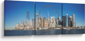 Tablou - Manhattan în New York (cu ceas) (90x30 cm)