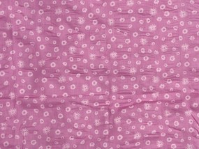 Lenjerie de pat creponata pentru patut Renforce LUNETTA roz Dimensiune lenjerie de pat: 45 x 65 cm | 90 x 140 cm