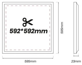 Panou LED/48W/230V 4000K 60x60 cm
