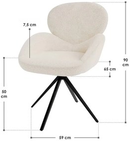Juskys Scaun de design Albano