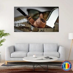 Tablou canvas pipa si tabachera - 90x60cm