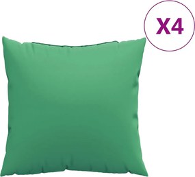 vidaXL Perne de canapea, 4 buc., verde, 50x50 cm, textil