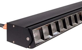 Plafoniera liniara LED Flex negru 58cm