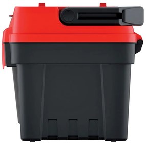 Cutie pentru scule cu maner din aluminiu 47,6 x 26 x 25,6 cm, compartimentari, rosu