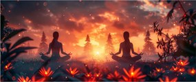 Tablou - Yoga în natură (120x50 cm)