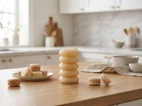 Lumanare cilindrica MACARON 11,5 cm galben deschis