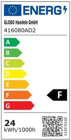 Plafoniera LED aluminiu argintiu, MDF gri DORO 45x45cm