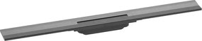 Capac pentru rigola de dus Hansgrohe RainDrain Flex ajustabil 80 cm negru - crom periat