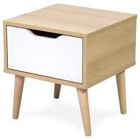 Noptiera in decor din lemn de fag, ELEN
