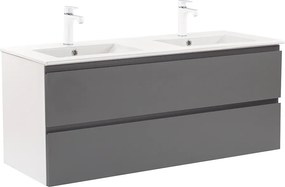 Vario Pull 120 dulap de bază cu chiuvetă alb-antracit