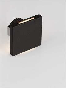 Spot aplicat perete exterior LED 3000K IP65 GOZ negru