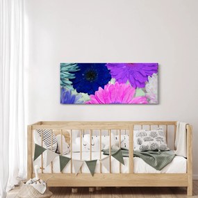 Tablou cu flori colorate (120x50 cm)